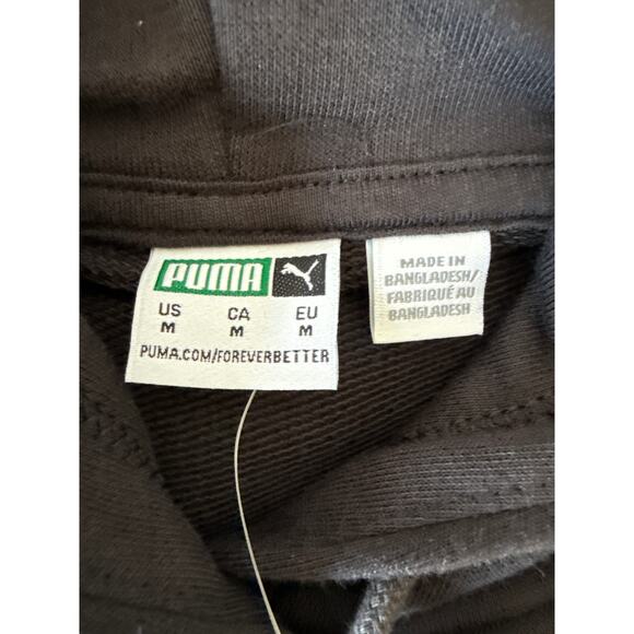 NWT Puma Better Classics Cropped Hoodie Womens Size M in Black - Picture 6 of 13